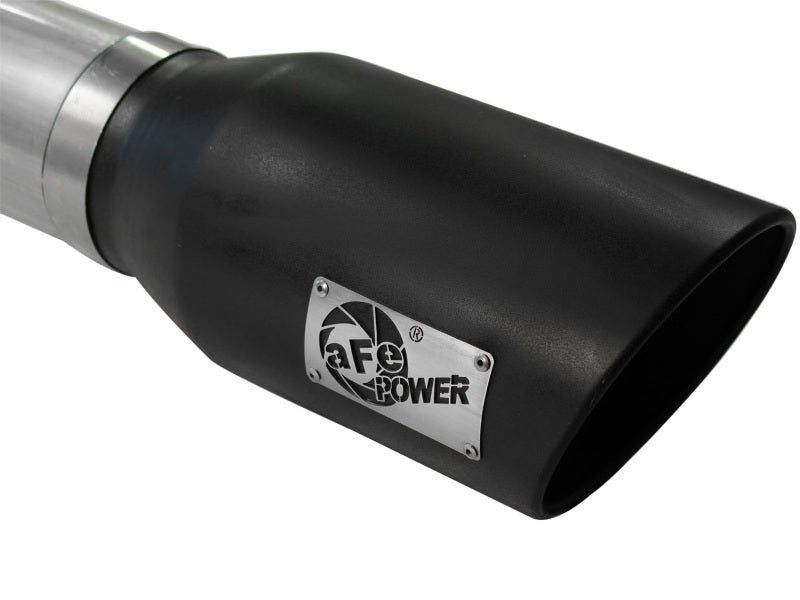 Load image into Gallery viewer, aFe MACHForce XP 5in DPF-Back Stainless Steel Exh Sys, Black tip, Ford Diesel Trucks 08-10 V8-6.4L
