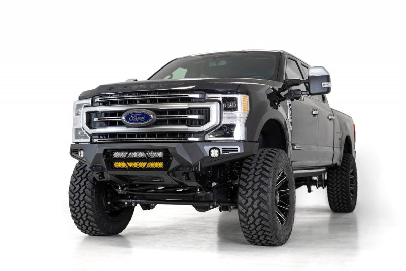 Load image into Gallery viewer, Addictive Desert Designs 17-20 Ford Super Duty Bomber Front Bumper w/ Mounts For 20in Light Bars
