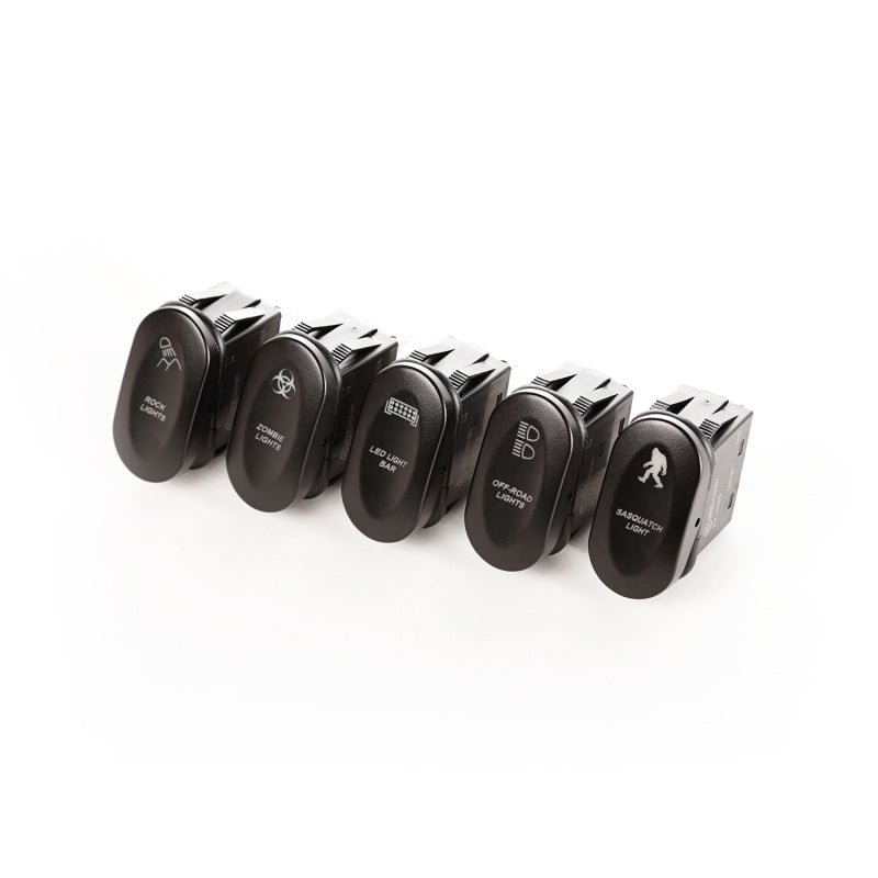 Load image into Gallery viewer, Rugged Ridge Etched 2-Position Rocker Switch Set of 5

