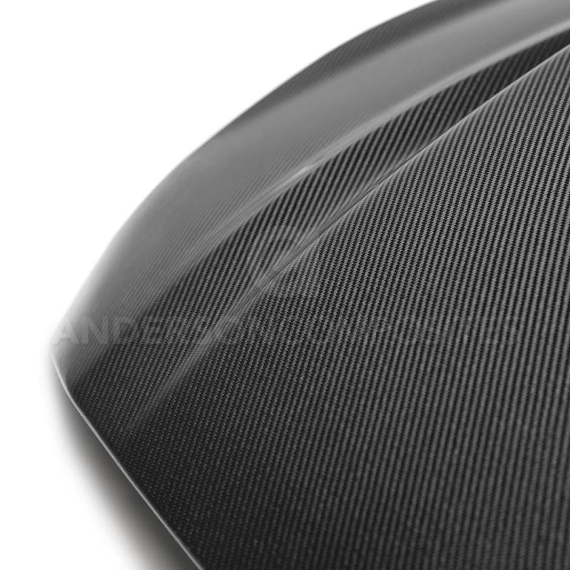 Load image into Gallery viewer, Anderson Composites 2018 Ford Mustang Double Sided Type-CJ 4in Carbon Fiber Cowl Hood
