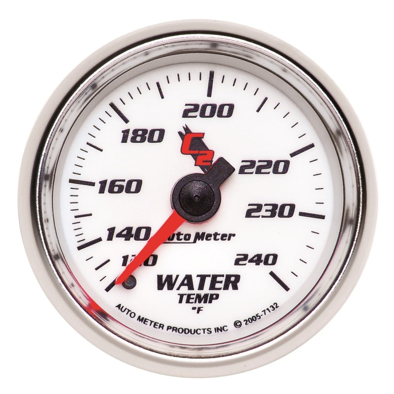 Load image into Gallery viewer, Autometer C2 52mm Mechanical 120-240 Deg F Water Temperature Gauge
