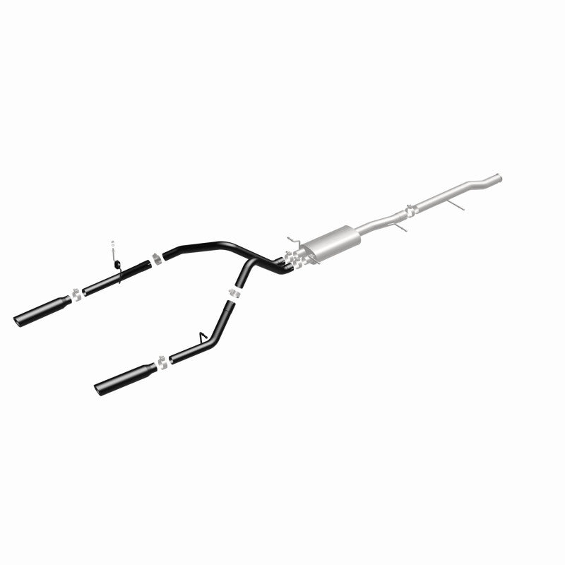 Load image into Gallery viewer, MagnaFlow SYS Cat-Back 3.5in Black Dual Split Rear Tips 10-13 Chevy Silverado / GMC Sierra 5.3L
