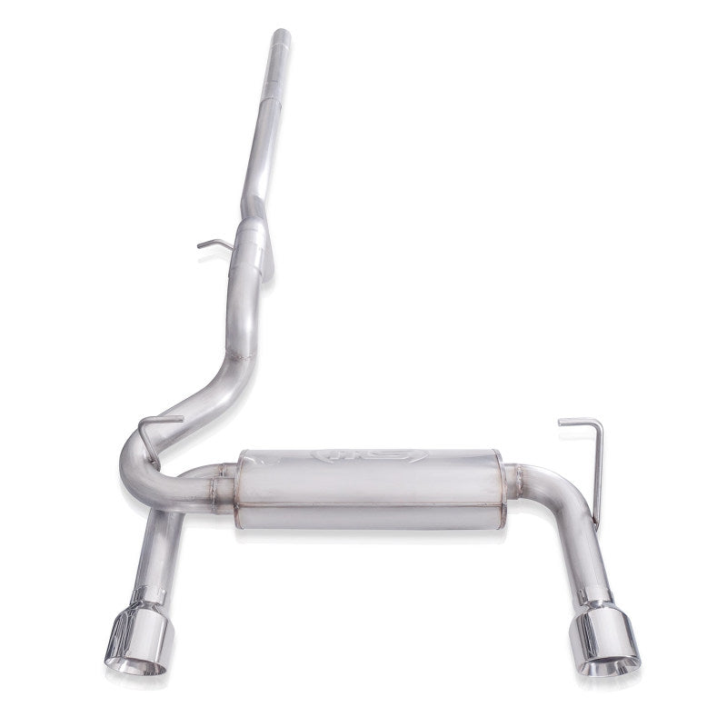 Load image into Gallery viewer, Stainless Works 2018+ Jeep Wrangler JL 304SS Factory Connect 2.5in Cat Back Exhaust System
