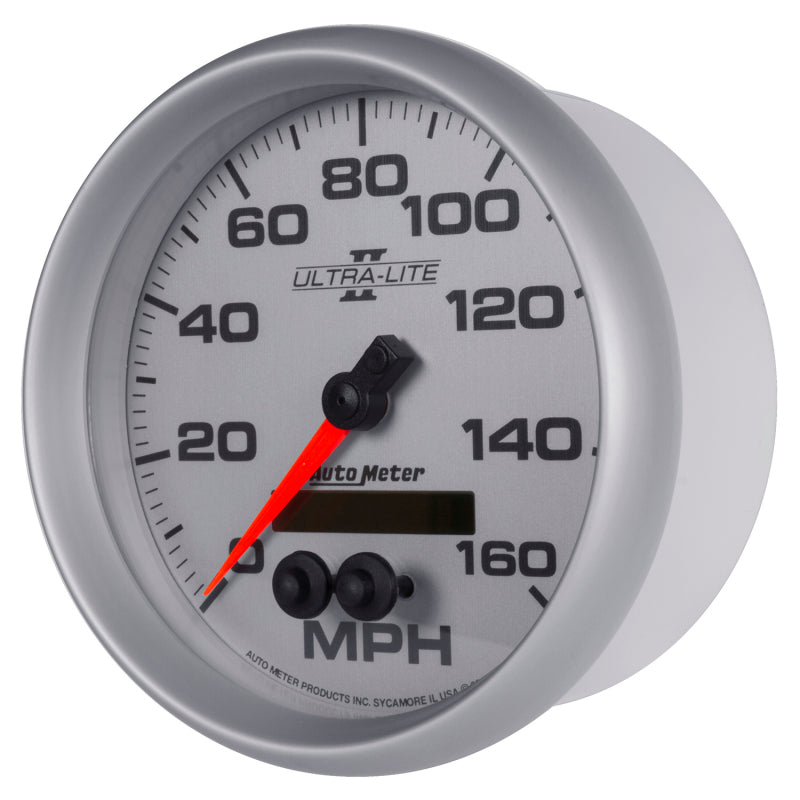 Load image into Gallery viewer, Autometer Ultra-Lite II 5in 0-140MPH In-Dash Electronic GPS Programmable Speedometer
