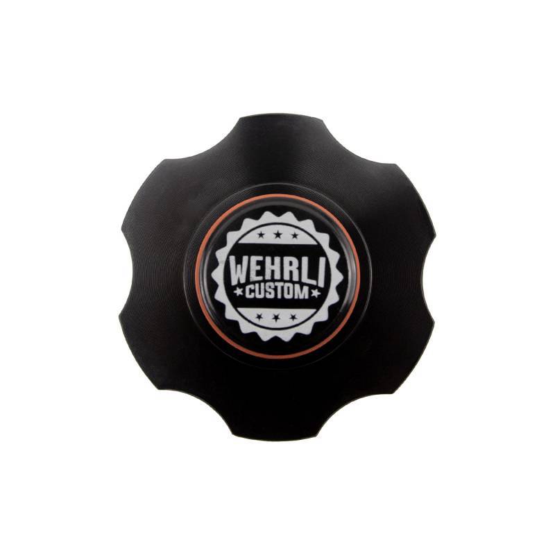 Load image into Gallery viewer, Wehrli 98.5-23 Cummins Billet Aluminum Black Anodized Oil Fill Cap
