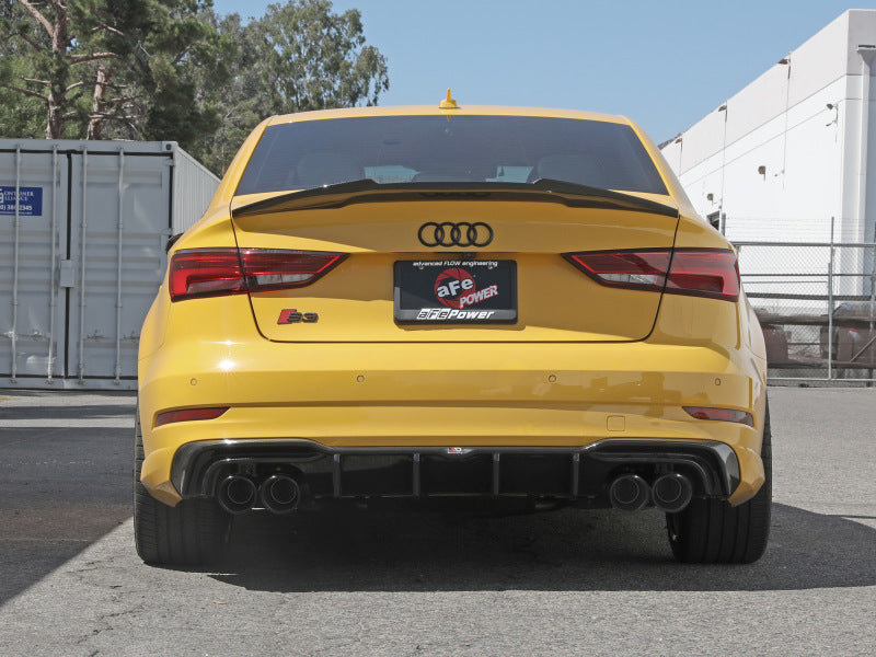 Load image into Gallery viewer, aFe MACHForce XP 3in-2.5in 304SS Exhaust Cat-Back 15-20 Audi S3 L4-2.0L (t) - Black Tips
