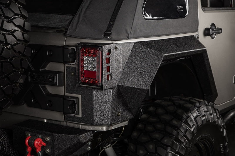 Load image into Gallery viewer, Rugged Ridge XHD Rear Armor Fenders Pair 4 Dr 07-18 Jeep Wrangler JKU
