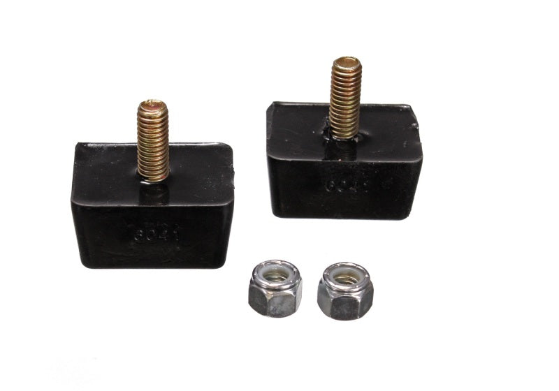 Load image into Gallery viewer, Energy Suspension Univ Blk 7/8in H x 1-7/8in L x 1-3/8in W Low Profile Rectangular Bump Stops (2 ea)

