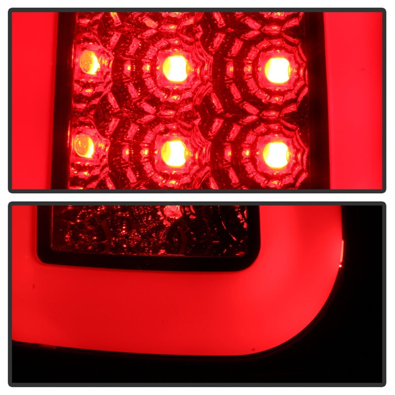 Load image into Gallery viewer, Spyder 97-03 Ford F150 Stylsd. F250 V3 Lght Bar LED Tail Lights - Blk Smk ALT-YD-FF15097V3-LBLED-BSM
