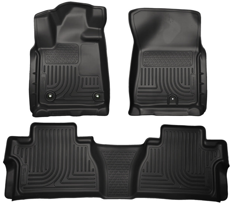 Load image into Gallery viewer, Husky Liners 14 Toyota Tundra Weatherbeater Black Front &amp; 2nd Seat Floor Liners
