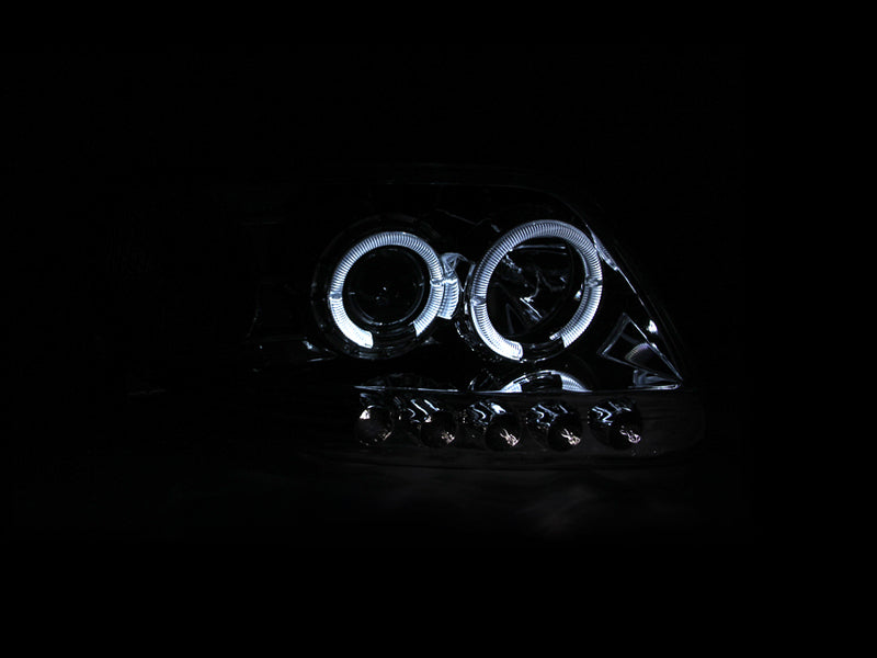 Load image into Gallery viewer, ANZO 1997.5-2003 Ford F-150 Projector Headlights w/ Halo and LED Chrome 1pc
