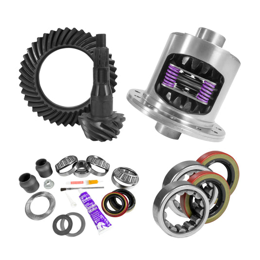 Yukon Gear 9.75in Ford 3.55 Rear Ring & Pinion Install Kit 34 Spline Positraction Axle Bearings