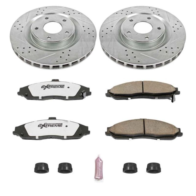 Load image into Gallery viewer, Power Stop 05-07 Cadillac XLR Front Z26 Street Warrior Brake Kit
