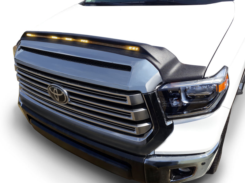 Load image into Gallery viewer, AVS 2014-2019 Toyota Tundra Aeroskin Low Profile Hood Shield w/ Lights - Black
