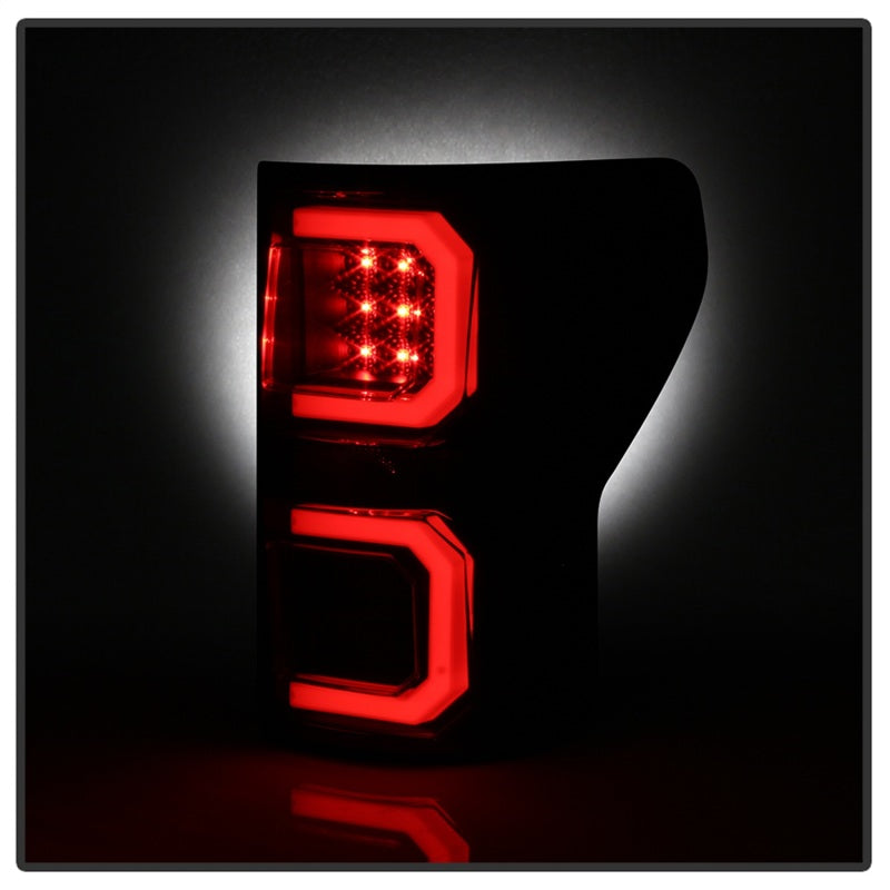 Load image into Gallery viewer, Spyder 07-13 Toyota Tundra V2 Light Bar LED Tail Lights - Smoke ALT-YD-TTU07V2-LB-BSM
