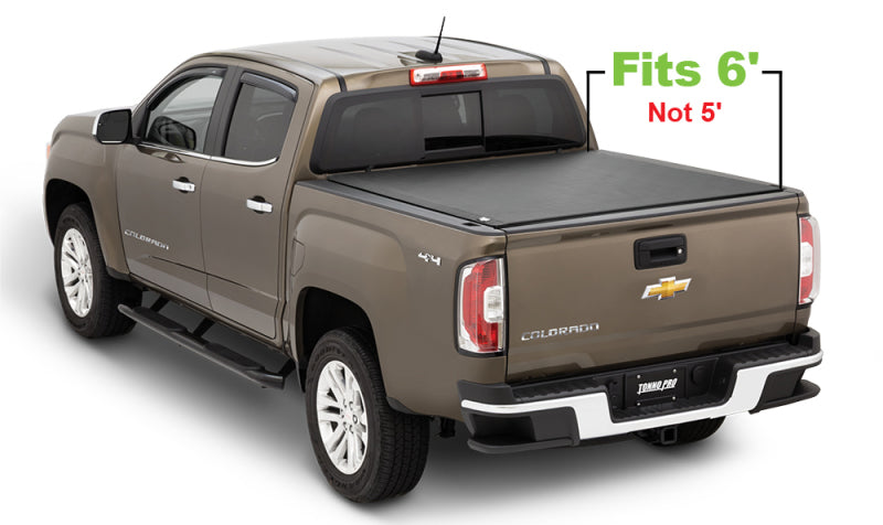 Load image into Gallery viewer, Tonno Pro 15-19 Chevy Colorado 6ft Fleetside Lo-Roll Tonneau Cover
