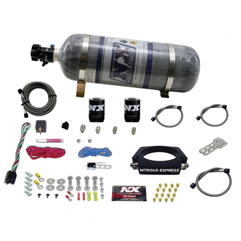 Load image into Gallery viewer, Nitrous Express GM LS 102mm Nitrous Plate Kit (50-400HP) w/12lb Composite Bottle
