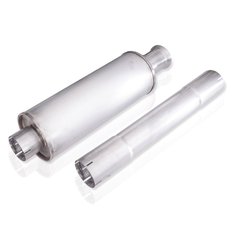 Load image into Gallery viewer, Stainless Works 2018+ Jeep Wrangler JL 304SS Factory Connect 2.5in Cat Back Dump Exhaust System
