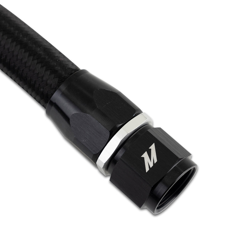 Load image into Gallery viewer, Mishimoto 3Ft Stainless Steel Braided Hose w/ -10AN Straight/90 Fittings - Black
