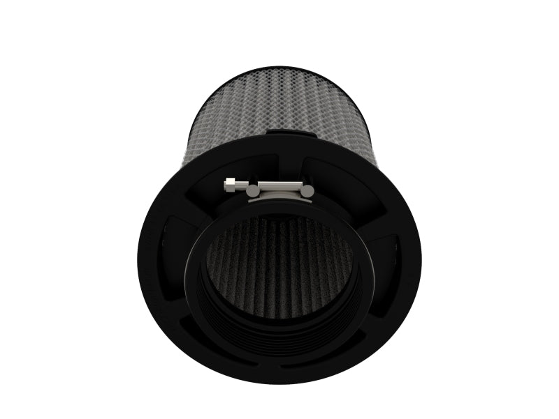 Load image into Gallery viewer, aFe MagnumFLOW Pro DRY S Universal Air Filter 4in F x 6.5n B x 6.5in T (Inv) x 8in H
