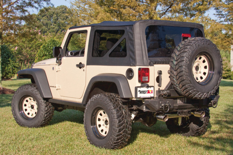 Load image into Gallery viewer, Rugged Ridge XHD Sailcloth Top Black 2-Door 07-09 Jeep Wrangler
