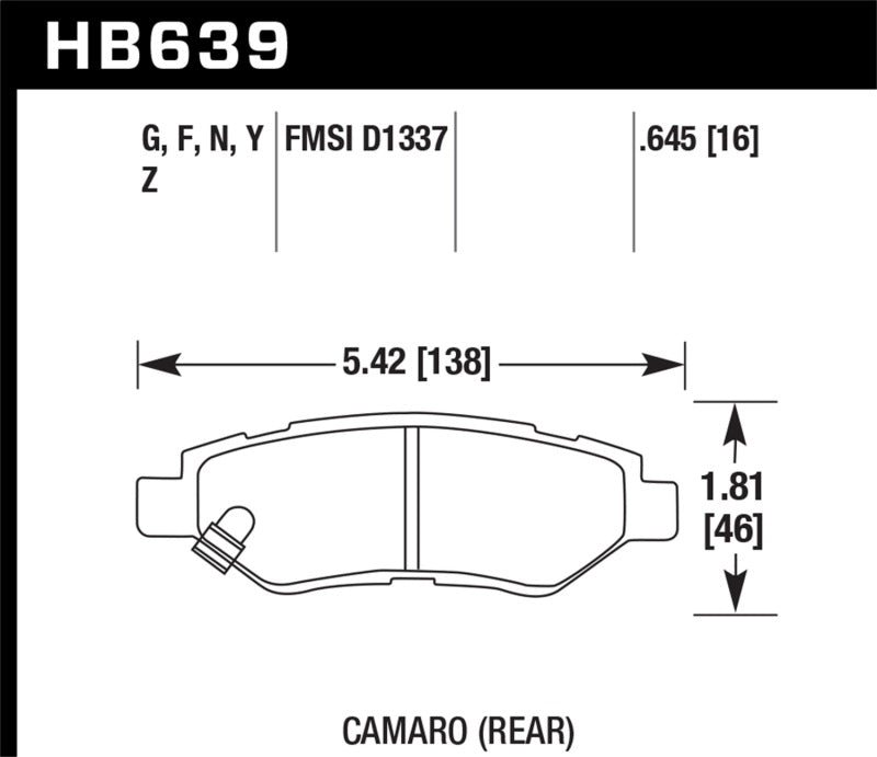 Load image into Gallery viewer, Hawk 2008-14 Cadillac CTS / 10-15 Chevy Camaro HPS 5.0 Rear Brake Pads
