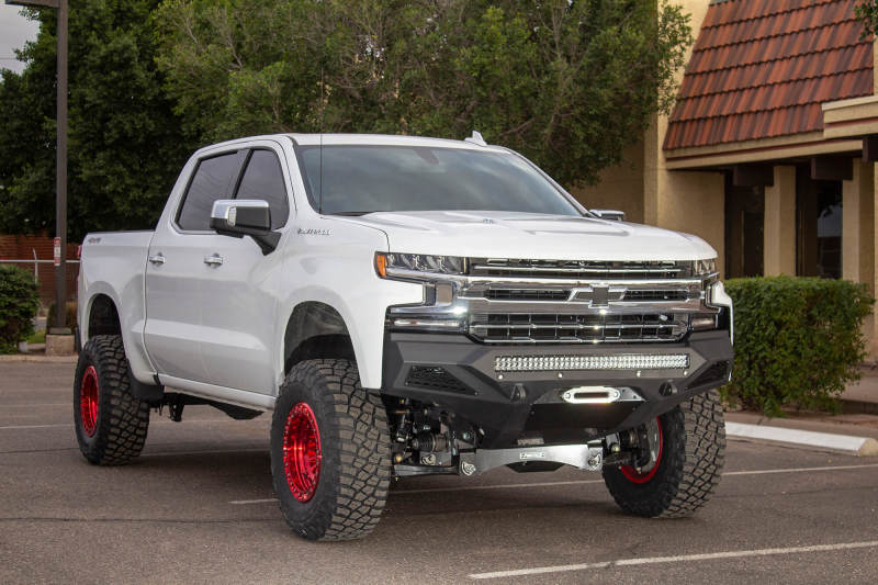 Load image into Gallery viewer, Addictive Desert Designs 2019 Chevrolet Silverado 1500 SF Front Bumper w/ Winch Mount&amp;Sensor Cutout
