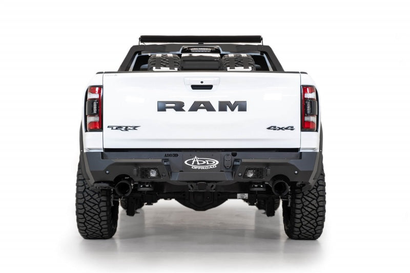 Load image into Gallery viewer, Addictive Desert Designs 2021 Dodge RAM 1500 TRX Stealth Fighter Rear Bumper - Hammer Black
