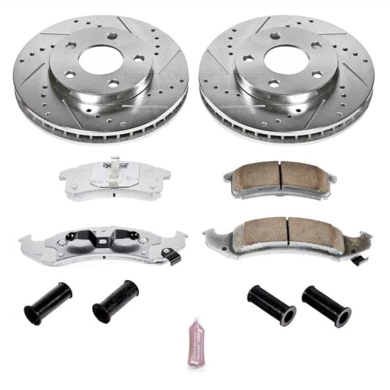 Load image into Gallery viewer, Power Stop 94-99 Buick LeSabre Front Z26 Street Warrior Brake Kit
