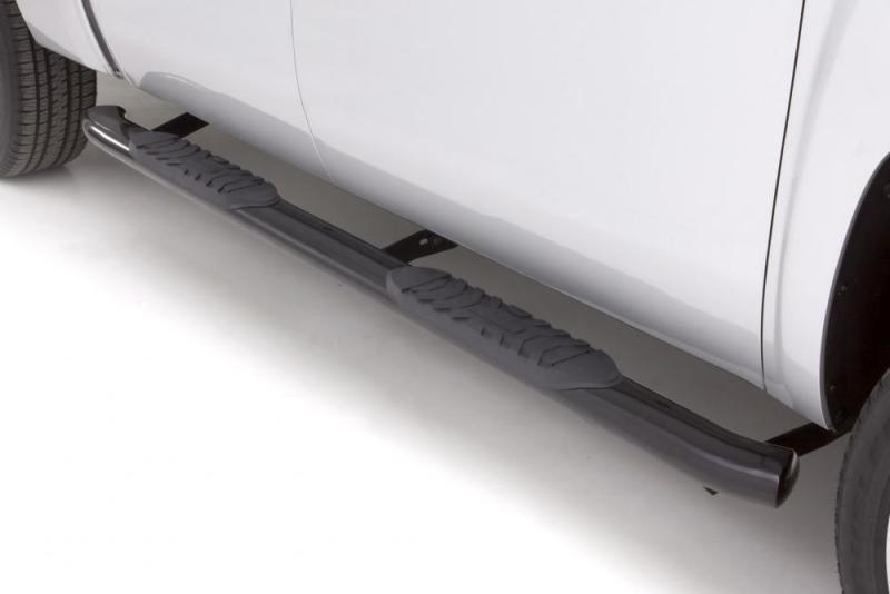 Load image into Gallery viewer, Lund 2019 Chevy Silverado 1500 Double Cab 4In Oval Bent Steel Nerf Bars - Black
