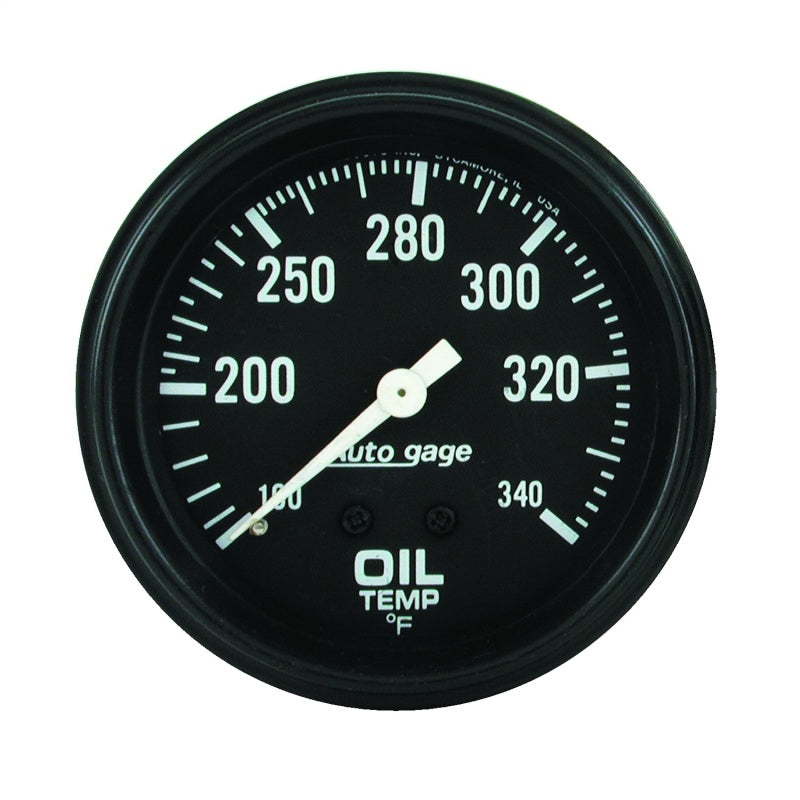Load image into Gallery viewer, AutoMeter Gauge Oil Temperature 2-5/8in. 100-340 Deg. F Mechanical Black Autogage

