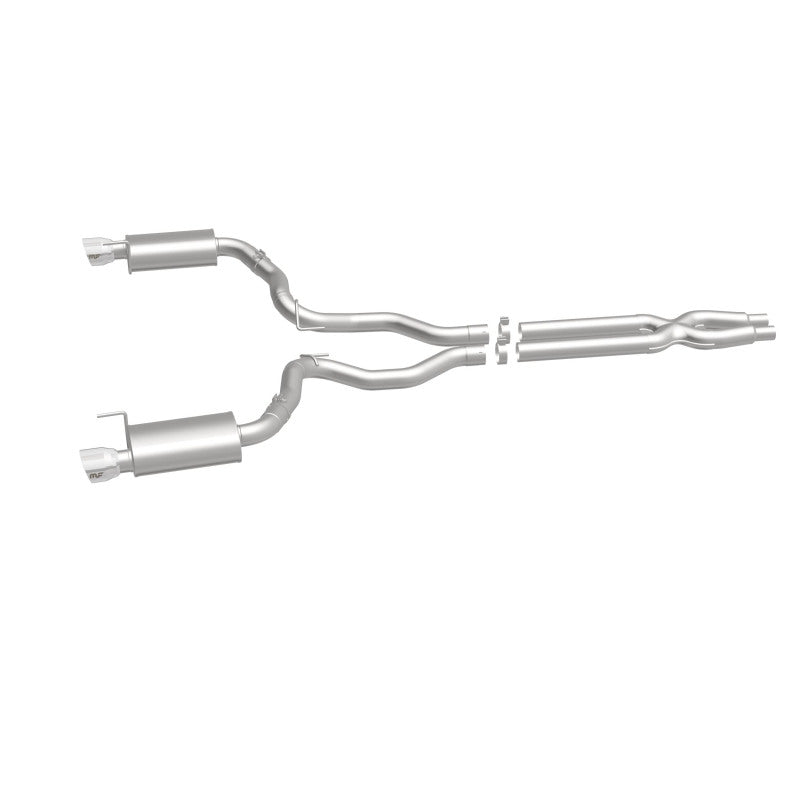 Load image into Gallery viewer, MagnaFlow Cat Back, SS, 3in, Street, Dual Split Polished 4.5in Tips 2015 Ford Mustang GT V8 5.0L
