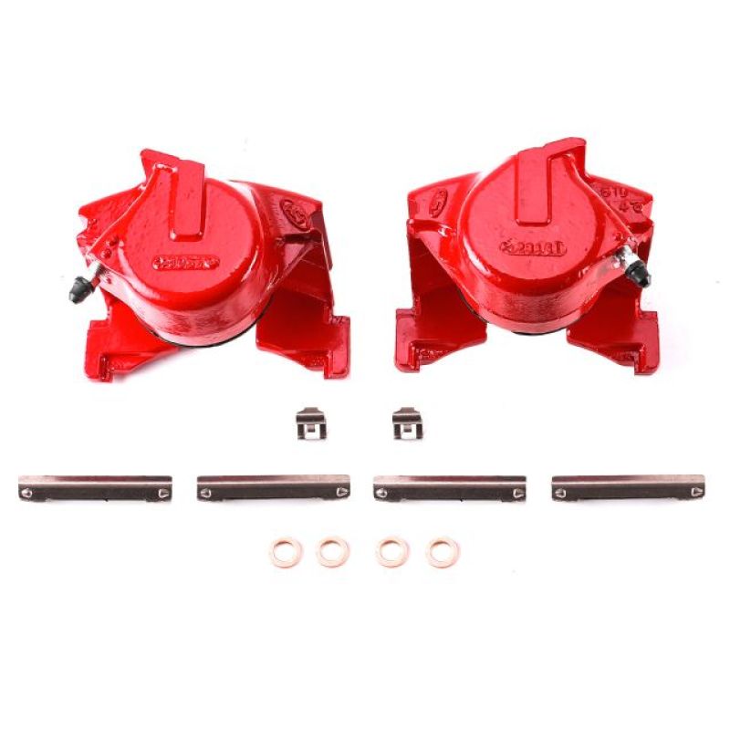 Load image into Gallery viewer, Power Stop 86-93 Ford Bronco Front Red Calipers w/o Brackets - Pair
