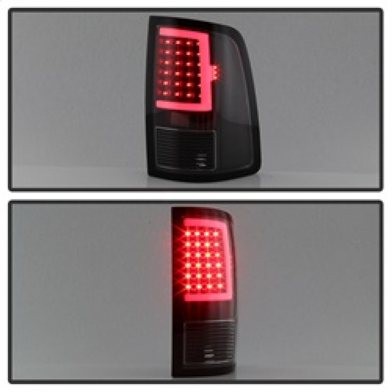 Load image into Gallery viewer, xTune 13-18 Dodge Ram 1500 LED Tail Lights - Black (ALT-ON-DRAM13V2-LBLED-BK)
