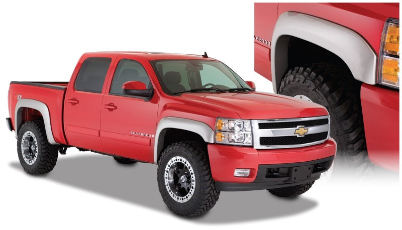 Load image into Gallery viewer, Bushwacker 07-14 Chevy Silverado 2500 HD Fleetside Extend-A-Fender Style Flares 4pc - Black
