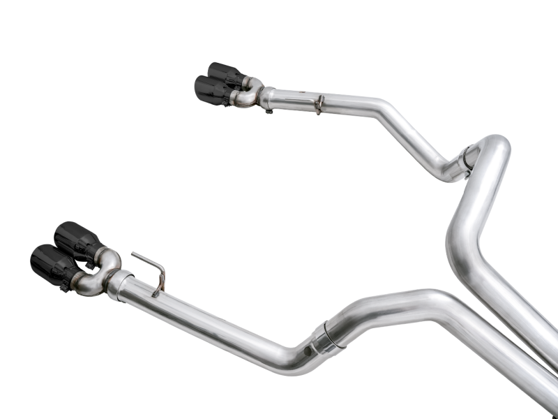 Load image into Gallery viewer, AWE Tuning 4th Gen GM 1500 6.2L 0FG Cat-Back Split Rear Exit (w/ Bumper Cutouts) - Quad Diamond Tips
