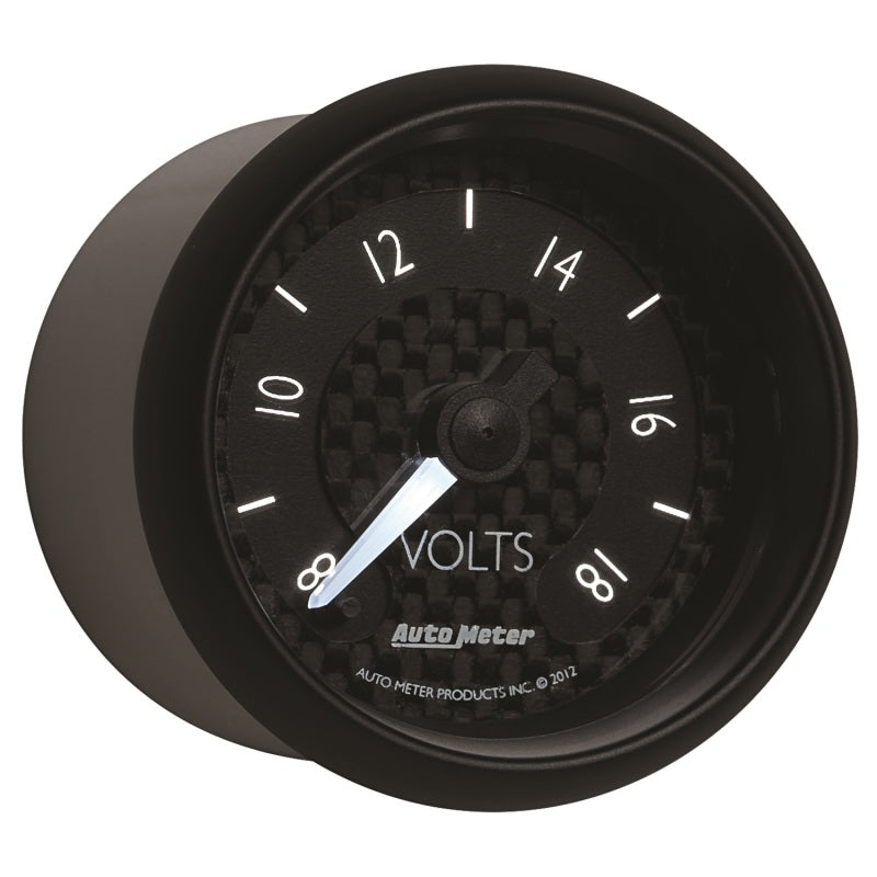 Load image into Gallery viewer, Autometer GT Series 52mm Full Sweep Electronic 8-18 Volts Voltmeter
