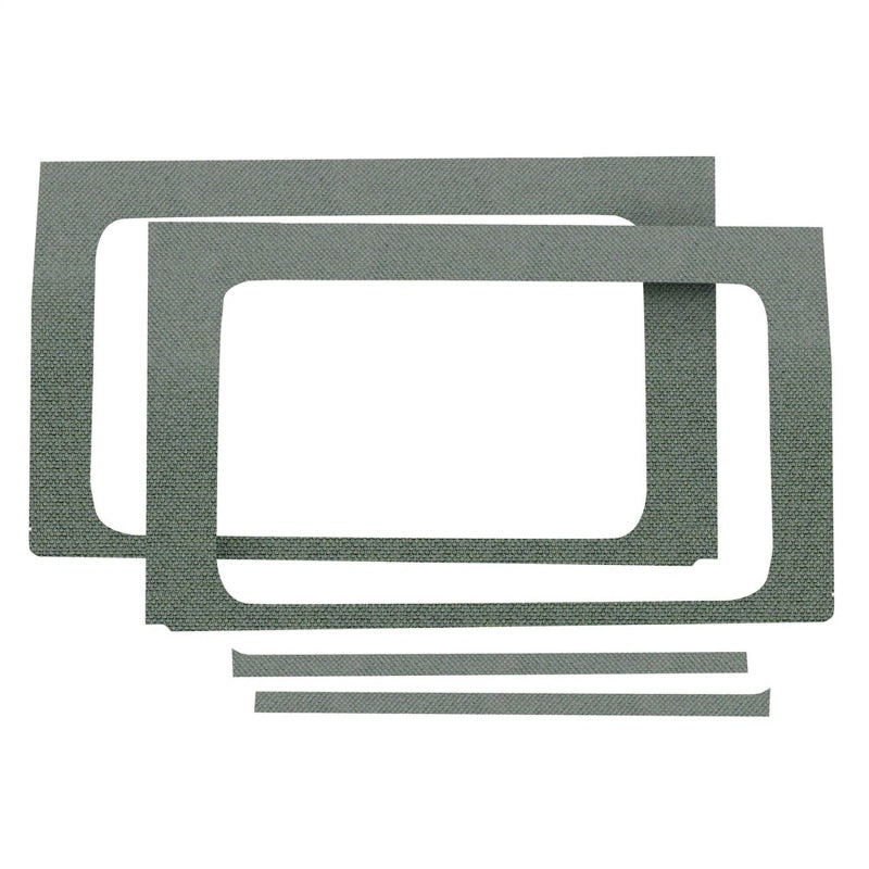 Load image into Gallery viewer, DEI 18-23 Jeep Wrangler JL 4-Door Boom Mat Rear Side Window Trim - 4 Piece - Gray
