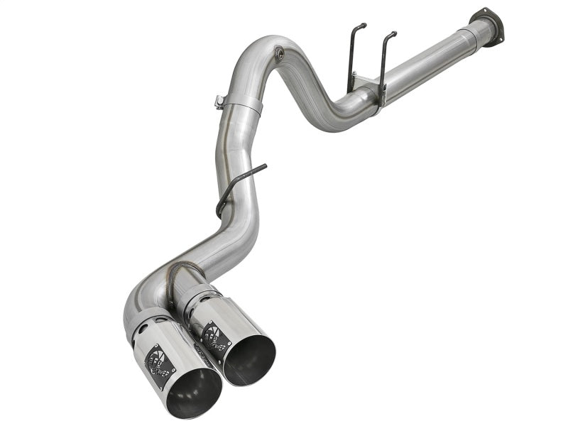 Load image into Gallery viewer, aFe Rebel XD 4in SS Down-Pipe Back Exhaust w/Dual Polished Tips 17-18 Ford Diesel Trucks V8-6.7L(td)
