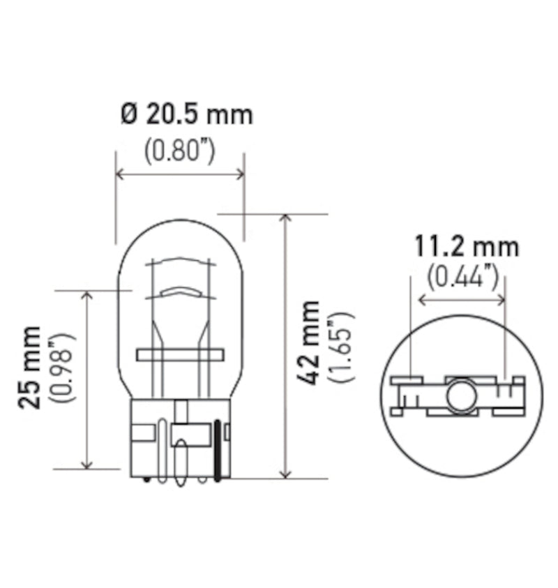 Load image into Gallery viewer, Hella Bulb 7443 12V 21/5W W3X16q T6.5
