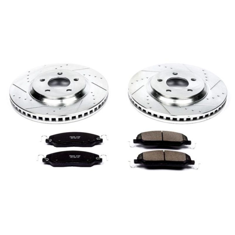Load image into Gallery viewer, Power Stop 05-10 Ford Mustang Front Z23 Evolution Sport Brake Kit
