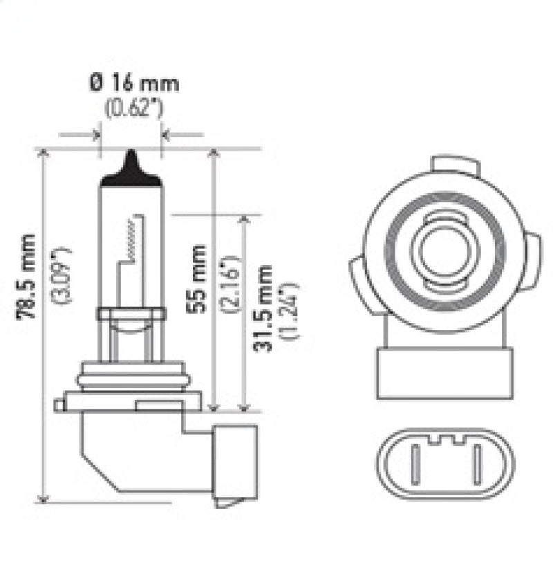 Load image into Gallery viewer, Hella Bulb H10/9145 12V 45W Py20D T4
