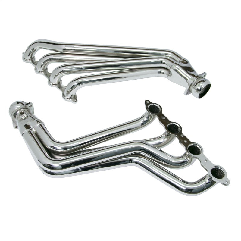 Load image into Gallery viewer, BBK 10-15 Camaro LS3 L99 Long Tube Exhaust Headers With Converters - 1-3/4 Chrome
