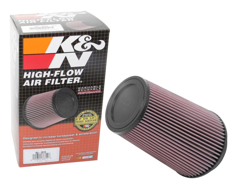Load image into Gallery viewer, K&amp;N Universal Clamp-On Air Filter 5in FLG / 6-1/2in B / 4-3/8in T / 8-3/4in H

