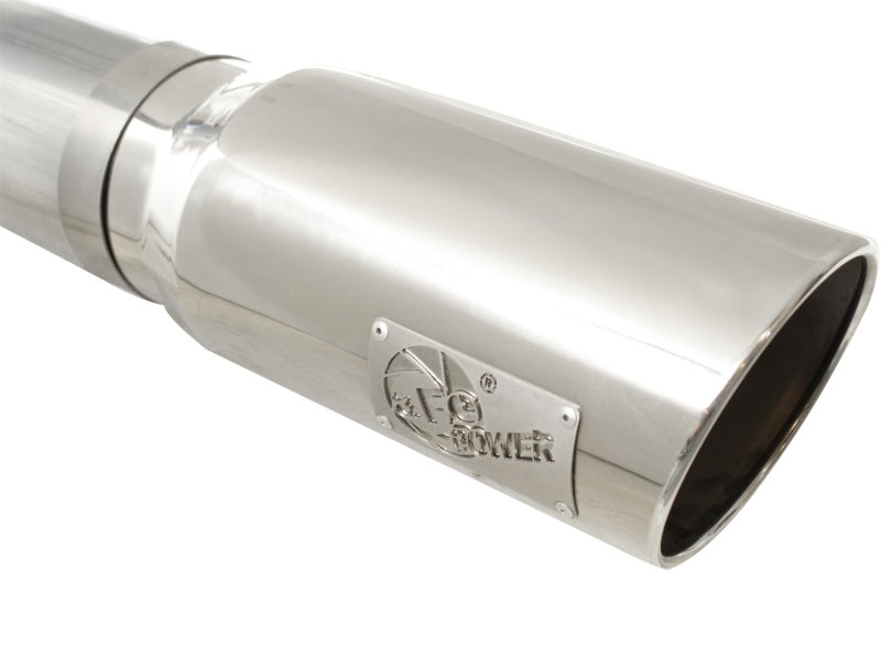 Load image into Gallery viewer, aFe MACHForce XP Exhaust 5in DPF-Polished, GM Diesel Trucks 07.5-10 V8-6.6L 9(td) LMM
