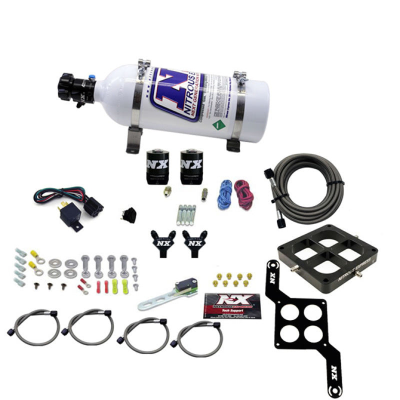 Load image into Gallery viewer, Nitrous Express Dominator Billet Crossbar Pro-Power Nitrous Kit (100-500HP) w/5lb Bottle
