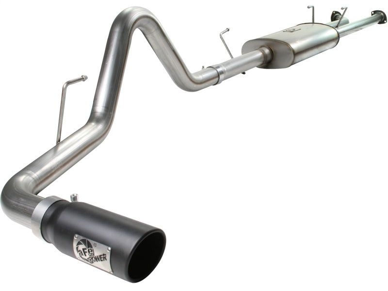 Load image into Gallery viewer, aFe MACHForce XP Exhaust Cat-Back SS-409 07-09 Toyota Tundra V8-5.7L w/ Black Tip
