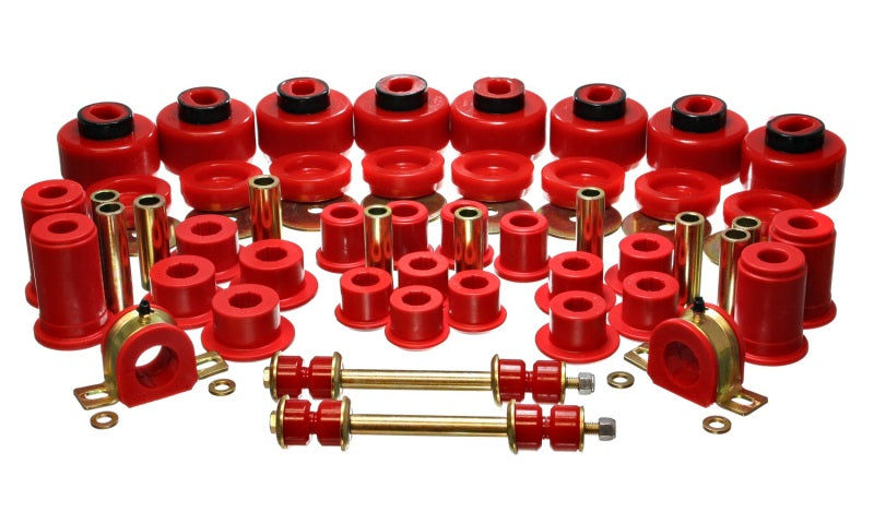 Load image into Gallery viewer, Energy Suspension 99-06 Chevy C1500 New Body Style Silverado 2WD Red Hyper-flex Master Bushing Set
