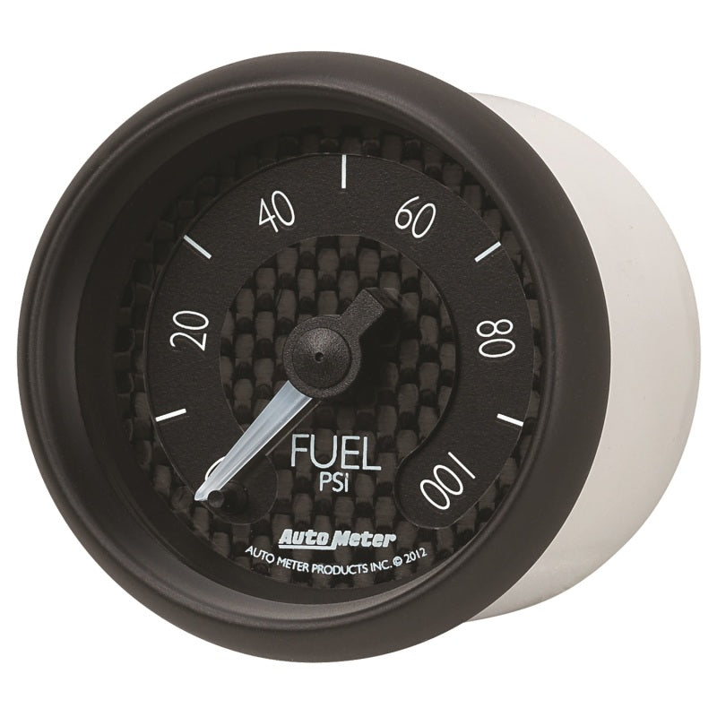Load image into Gallery viewer, Autometer GT Series 52mm Full Sweep Electronic 0-100 PSI Fuel Pressure Gauge

