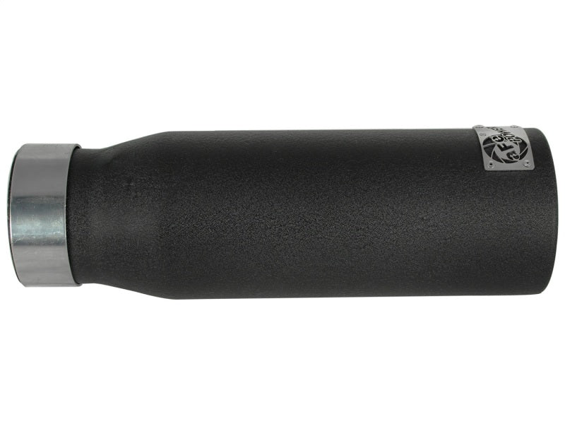 Load image into Gallery viewer, aFe MACHForce XP Exhausts Tips SS-304 EXH Tip 3in x 4Out x 12L Bolt-On (blk)
